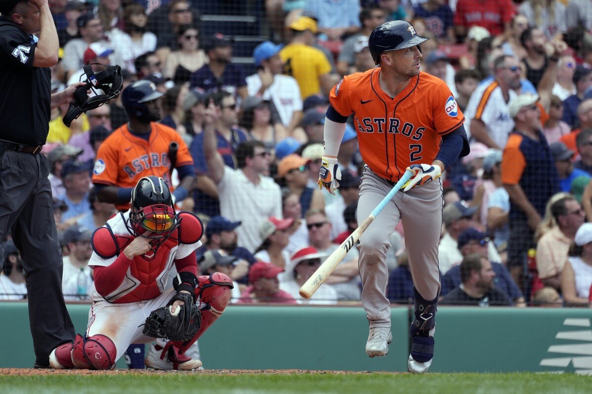 Alex Bregman acerta HR de 3 corridas, Yordan Alvarez segue com arremesso solo enquanto Astros vencem Red Sox por 10-2